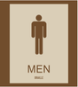 Country Inn & Suites Restroom Identification - Men (Woodhaven)