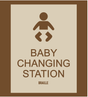Country Inn & Suites Restroom Identification - Baby Changing Station (Woodhaven)