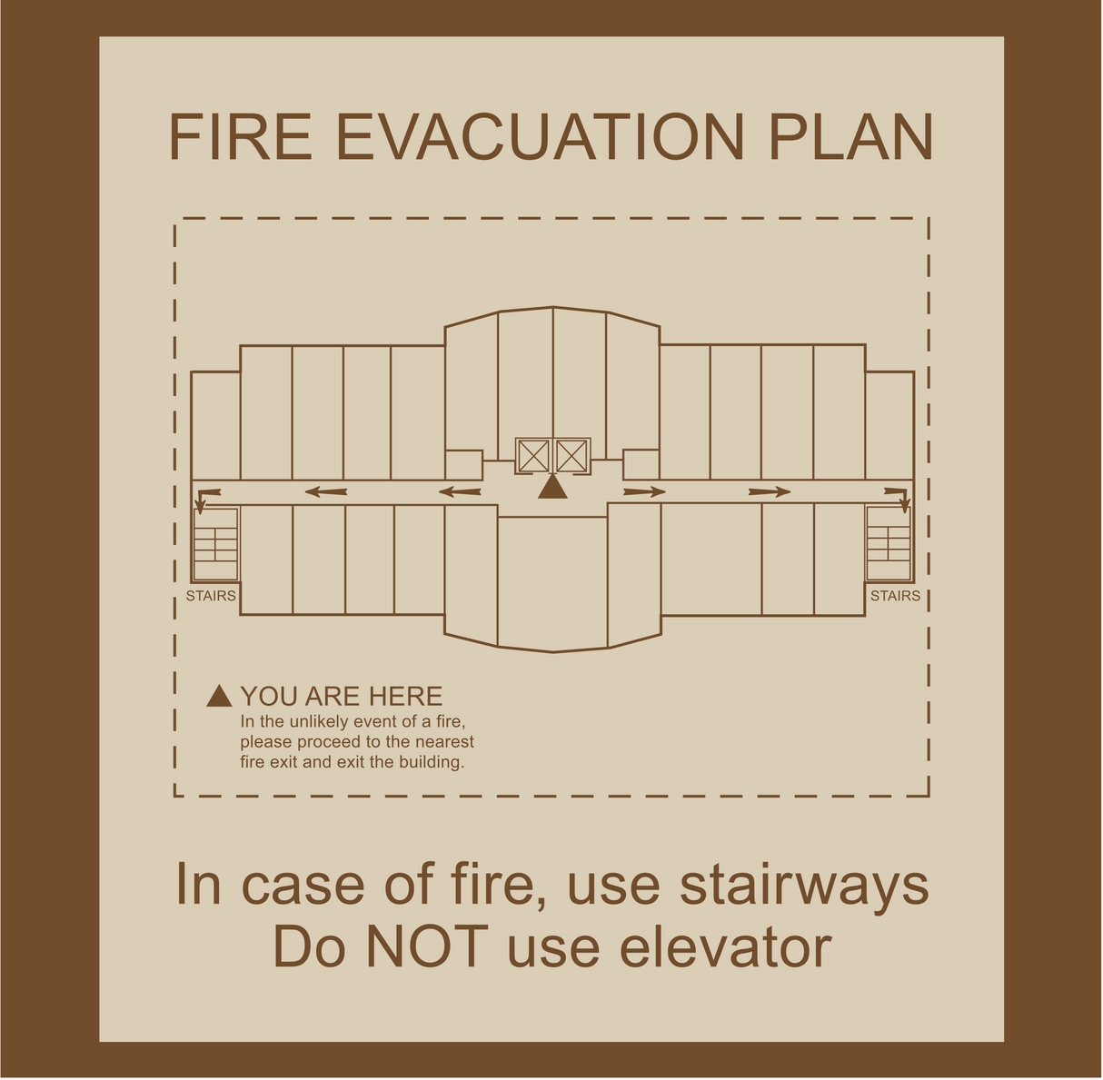 Country Inn & Suites Fire Evacuation Plan - Use Stairways (Woodhaven)