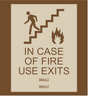 Country Inn & Suites Stairwell Identification - In Case of Fire Use Exits (Woodhaven)