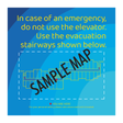 Days Inn Fire Evacuation Plan - Stairways (Blue Rectangle)