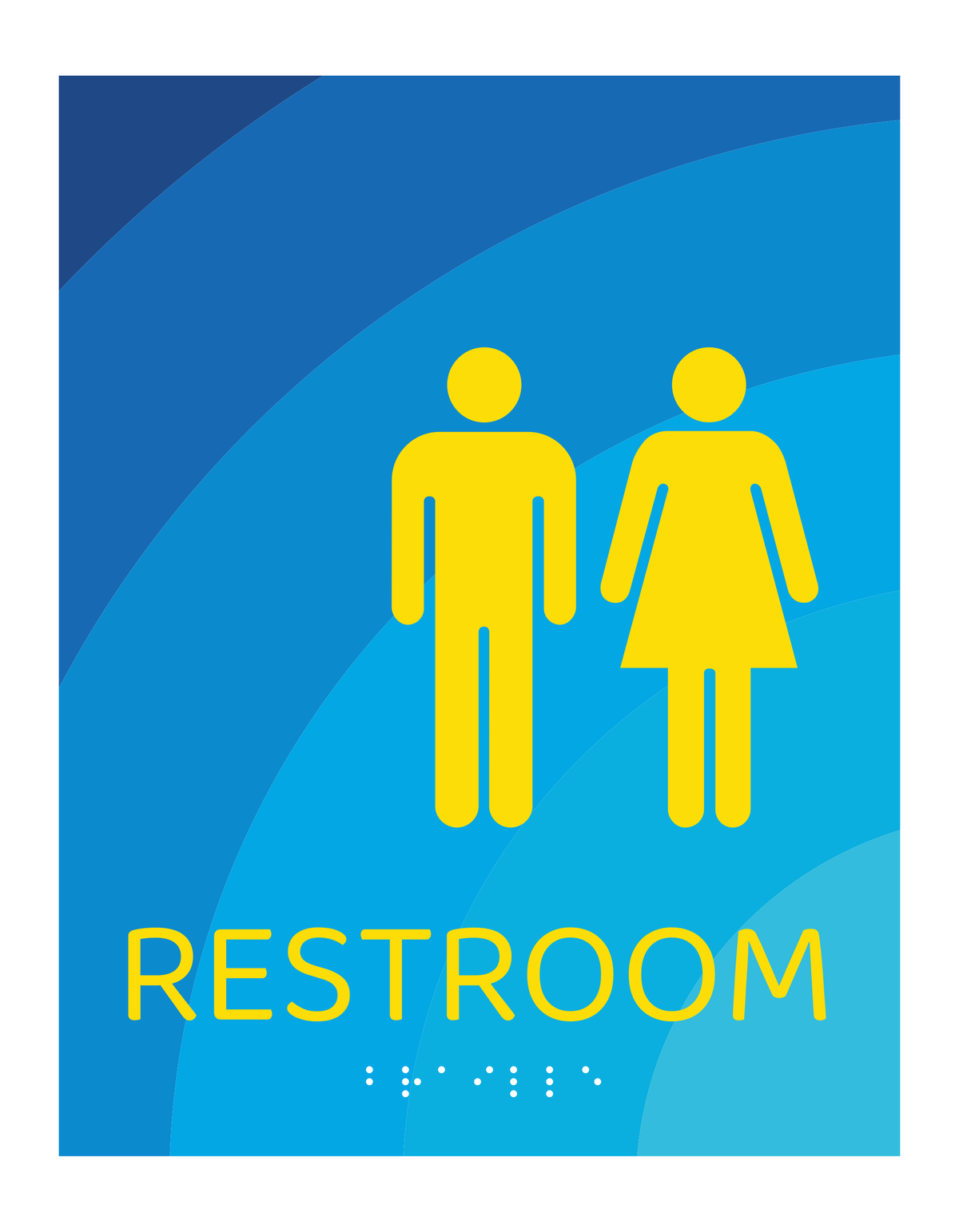 Days Inn Restroom Identification - Restroom (Blue Rectangle)