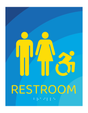 Days Inn Restroom Identification - Accessible Restroom (Blue Rectangle)