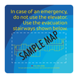Days Inn Fire Evacuation Plan - Stairways (Blue Square)