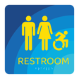 Days Inn Restroom Identification - Accessible Restroom (Blue Square)