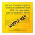 Days Inn Fire Evacuation Plan - Stairways (Yellow Rectangle)