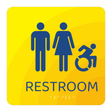 Days Inn Restroom Identification - Accessible Restroom (Yellow Square)