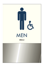 Clarion Pointe Restroom Identification - Men (Smoked Chrome)