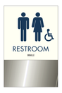 Clarion Pointe Restroom Identification - Restroom (Smoked Chrome)