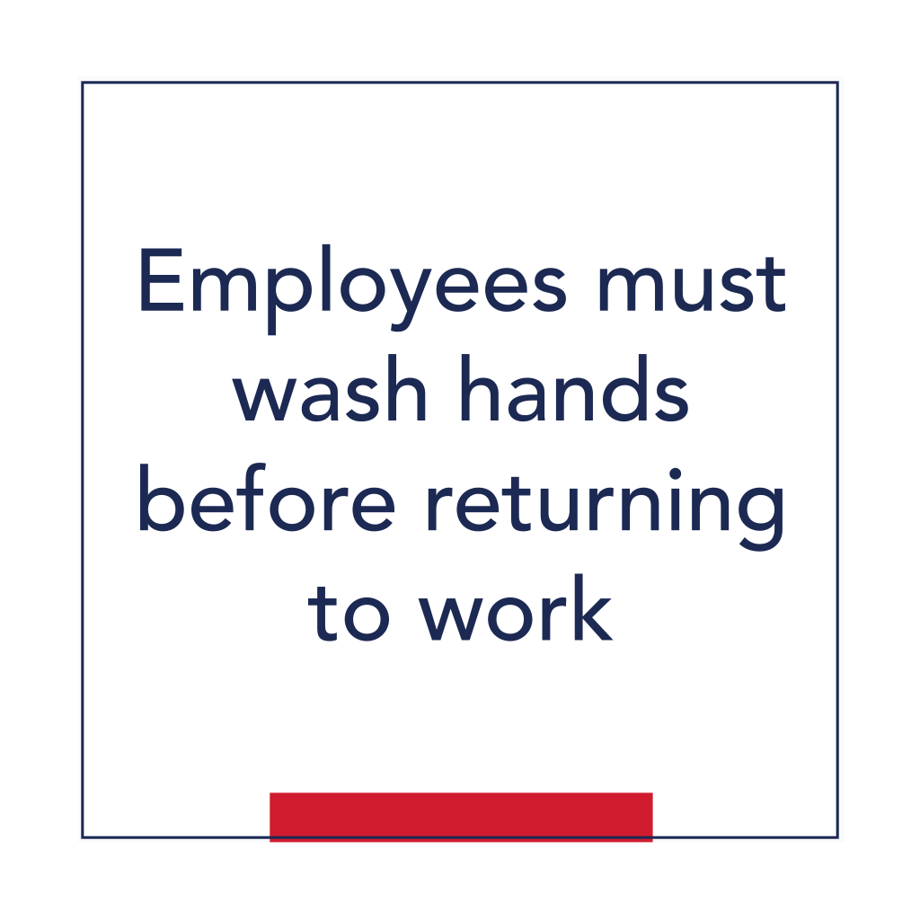 AmericInn Informational - Employees Must Wash Hands
