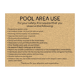 Marriott Pool Rules (Gold Face)
