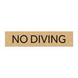 Marriott No Diving (Gold Face)