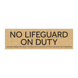 Marriott No Lifeguard On Duty (Gold Face)