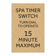 Marriott Whirlpool Spa Timer (Gold Face)