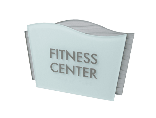 Senior Living Sign for Fitness Center