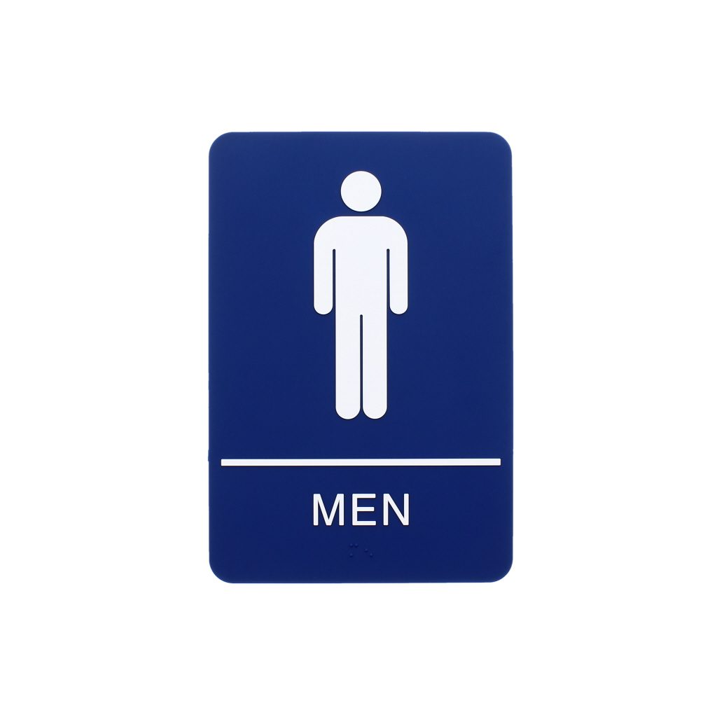 Men Sign, Rounded Corners - Identity Group