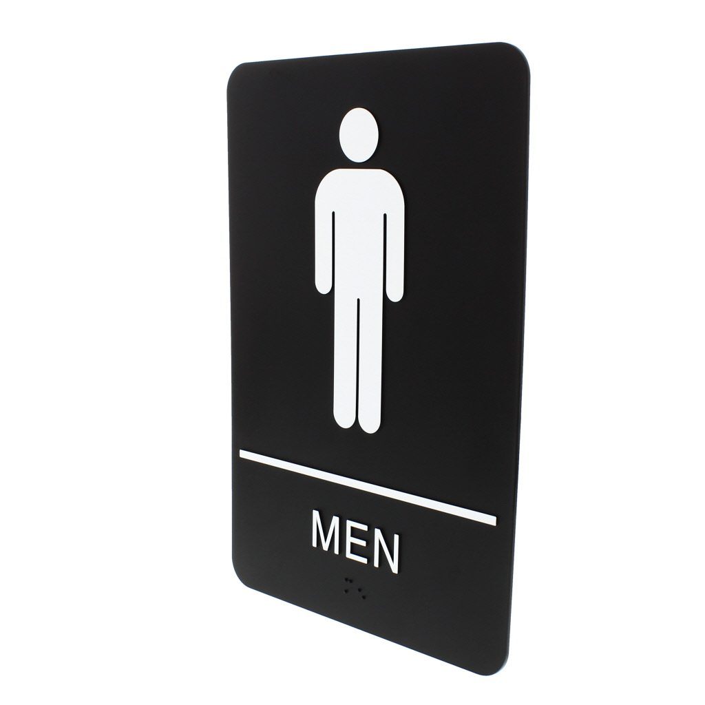 Men Sign, Rounded Corners - Identity Group