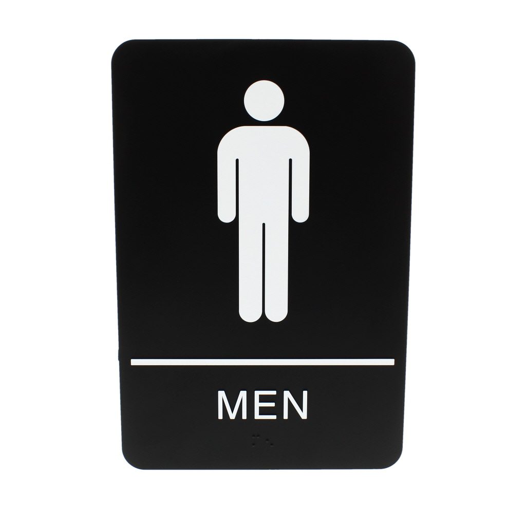 Men Sign, Rounded Corners - Identity Group